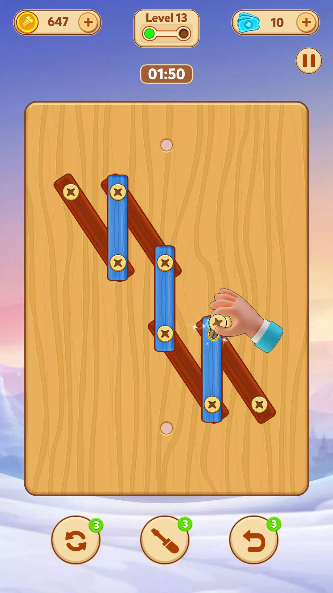 ภาพหน้าจอ Unscrew Puzzle - Nuts & Bolts 1