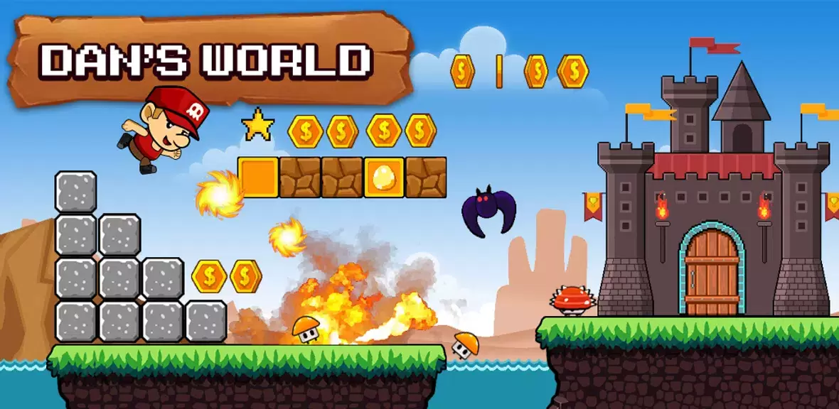 Super Dan’s World - Run Game screenshot 1