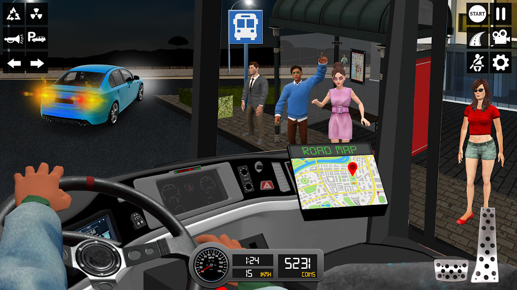 Driving Simulator 3d Bus Games ekran görüntüsü 2