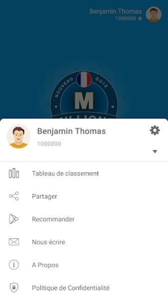 Screenshot Millions Quiz - Français 1