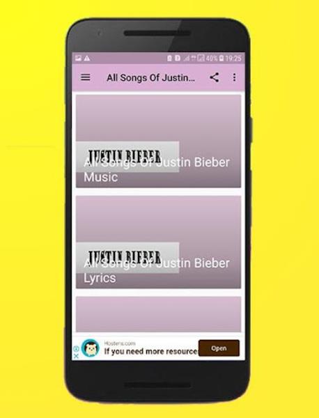 All Songs Of Justin Bieber Offline экрана 3