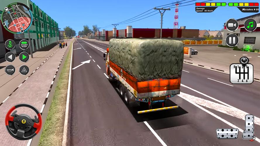 Indian Heavy Truck Delivery 3D Captura de pantalla 2