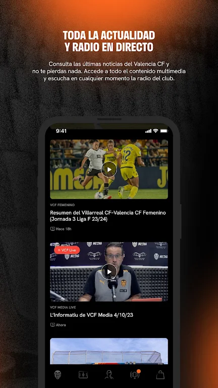 Valencia CF - Official App ảnh chụp màn hình 2