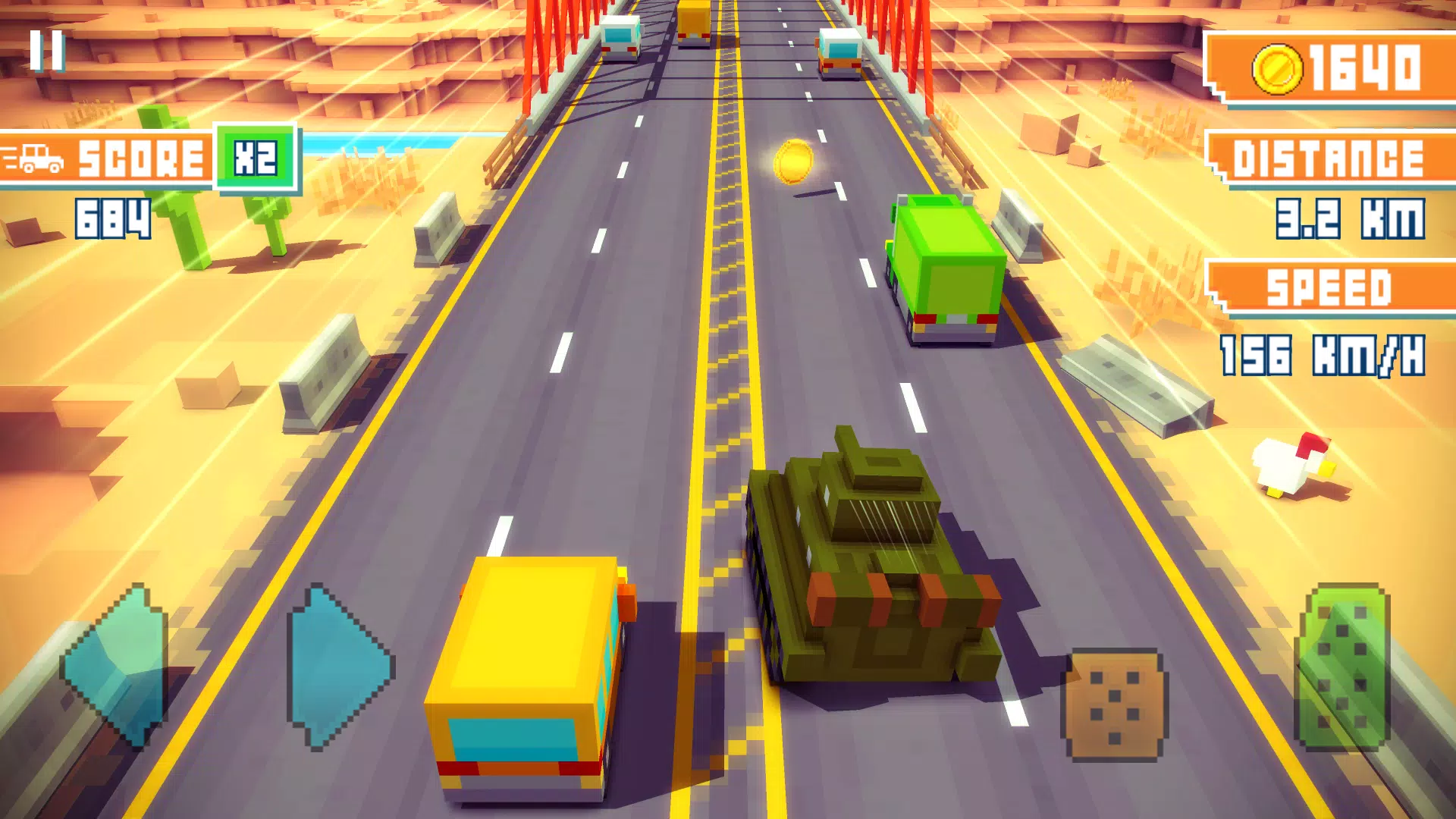 Blocky Highway ekran görüntüsü 1