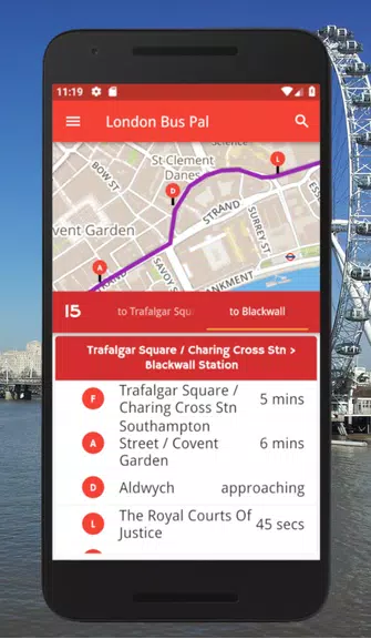 London Bus Pal: Live arrivals screenshot 1