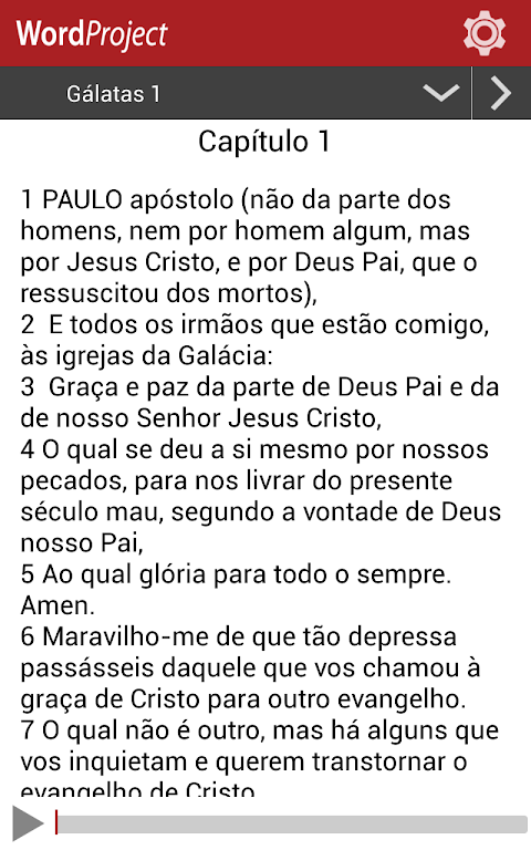 Portuguese Audio Bible Screenshot 1