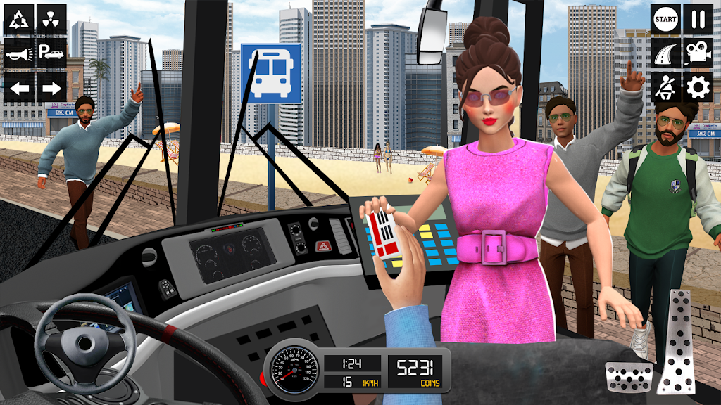 Driving Simulator 3d Bus Gamesスクリーンショット1