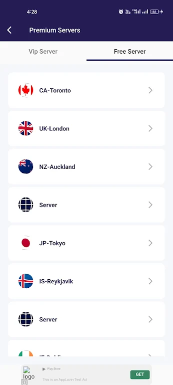OneClick VPN - Turbo VPN App экрана 2