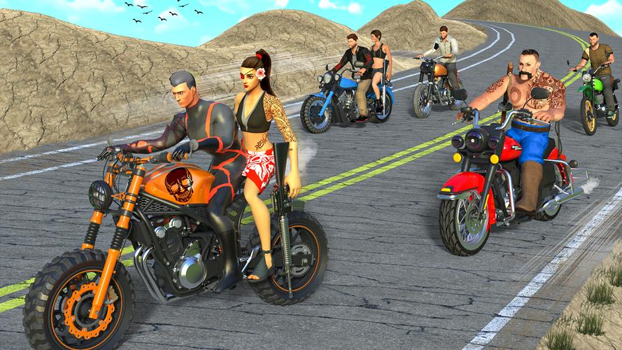 Gangster Bike: Real Race Game 스크린 샷 3
