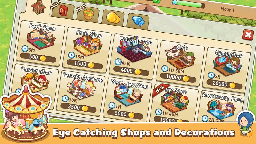 Happy Mall Story: Sim Game屏幕截圖2