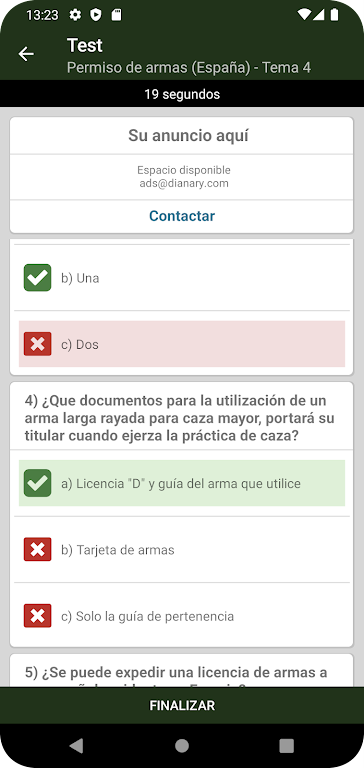 ExamenesCazador.com 스크린 샷 3