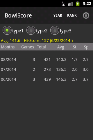BowlScore 10屏幕截圖2