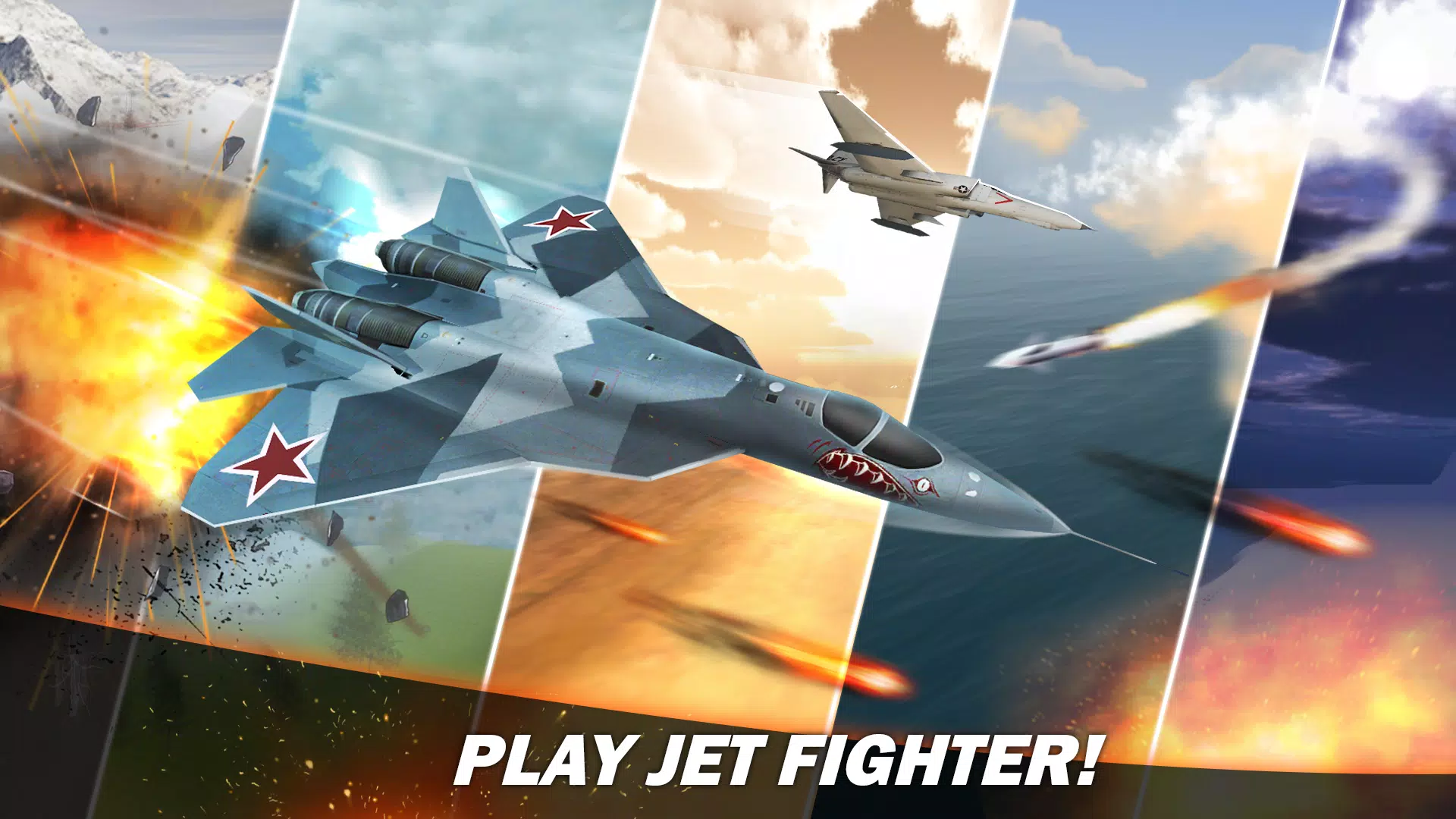 Jet Fighter Airplane Racing Screenshot 1