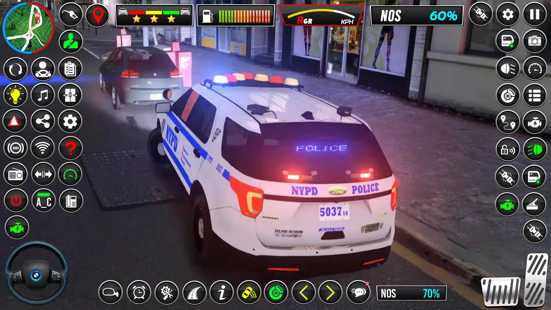 ภาพหน้าจอ US Police Car Chase Car Game 3