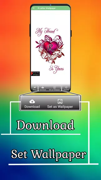 R Letter Wallpaper - Photos captura de pantalla 4