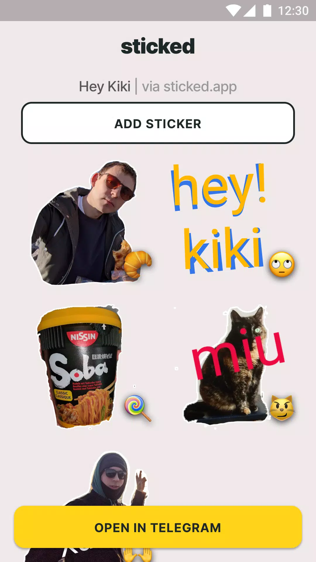 Sticked - Telegram stickers screenshot 2