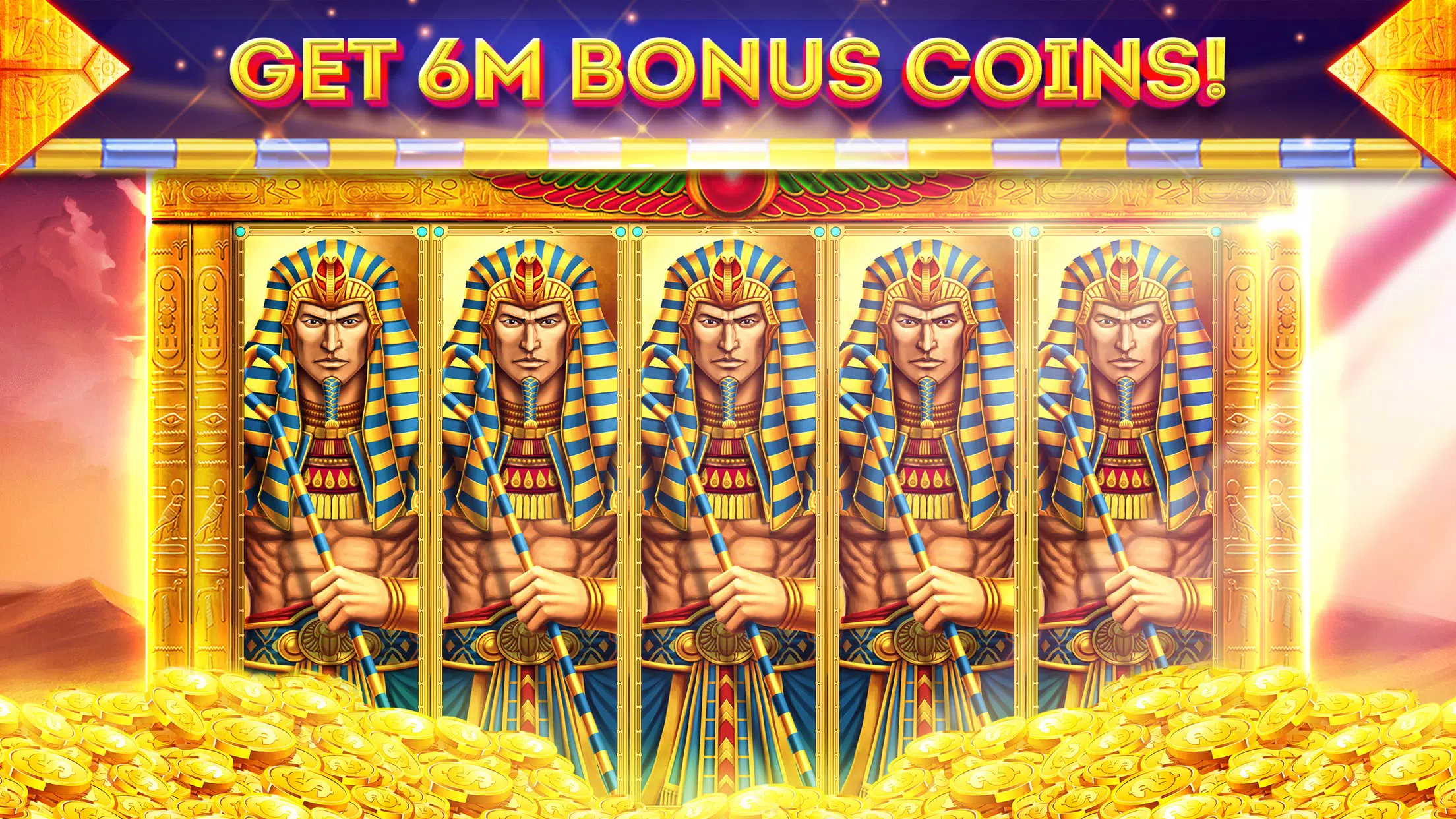 Pharaohs of Egypt Slots Casino 스크린샷 1