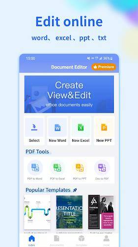 Document Editor:Word,Sheet,PDF Zrzut ekranu 1