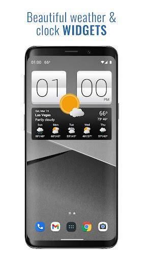 Sense V2 Flip Clock & Weather Screenshot 1