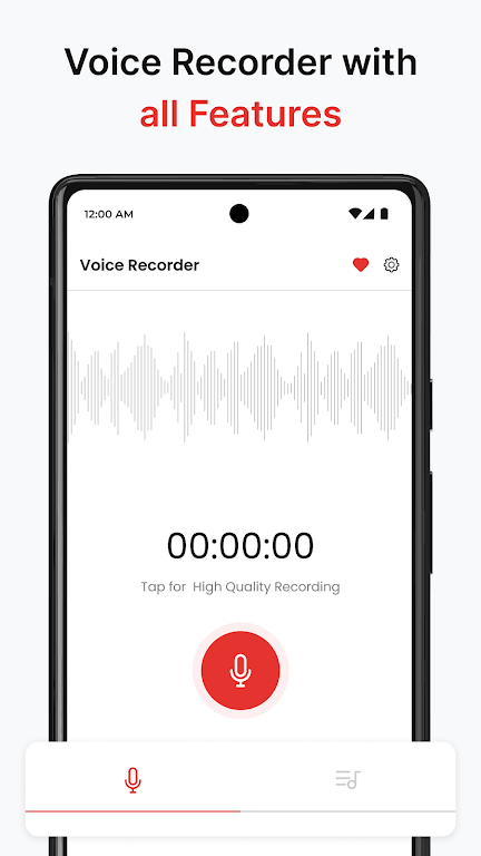 Voice Recorder - Audio Memos ကိုဖန်သားပြင်1