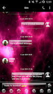 SMS Messages GlassNebula Theme ảnh chụp màn hình 2