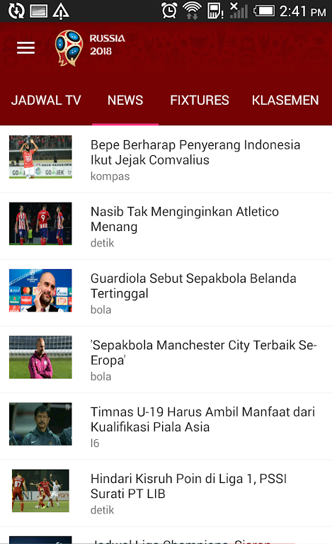 Jadwal Siaran Langsungスクリーンショット2