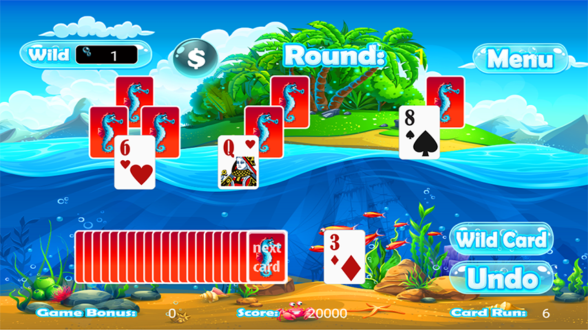 Tri Peaks Solitaire Classic屏幕截圖3