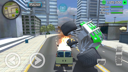 Rope Frog Ninja Hero Car Vegas Screenshot 3