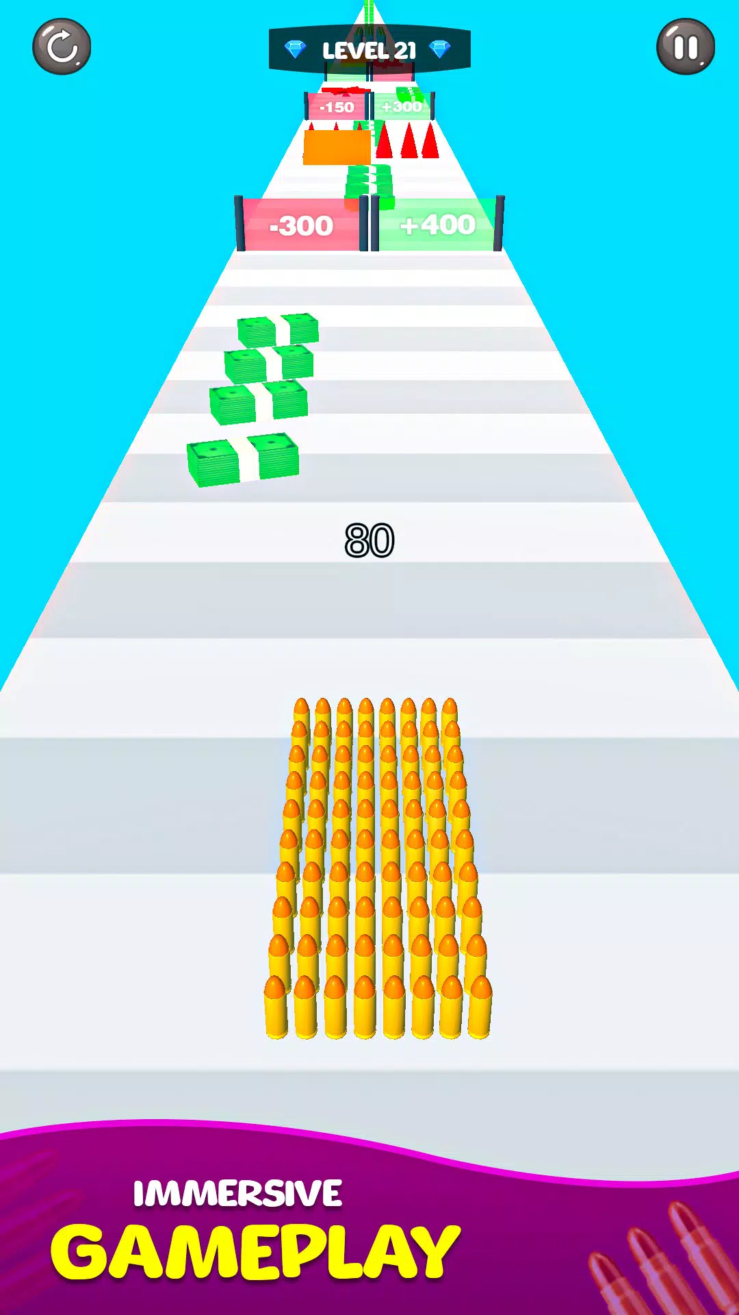 ภาพหน้าจอ Merge Bullet Army Game Run 3D 4
