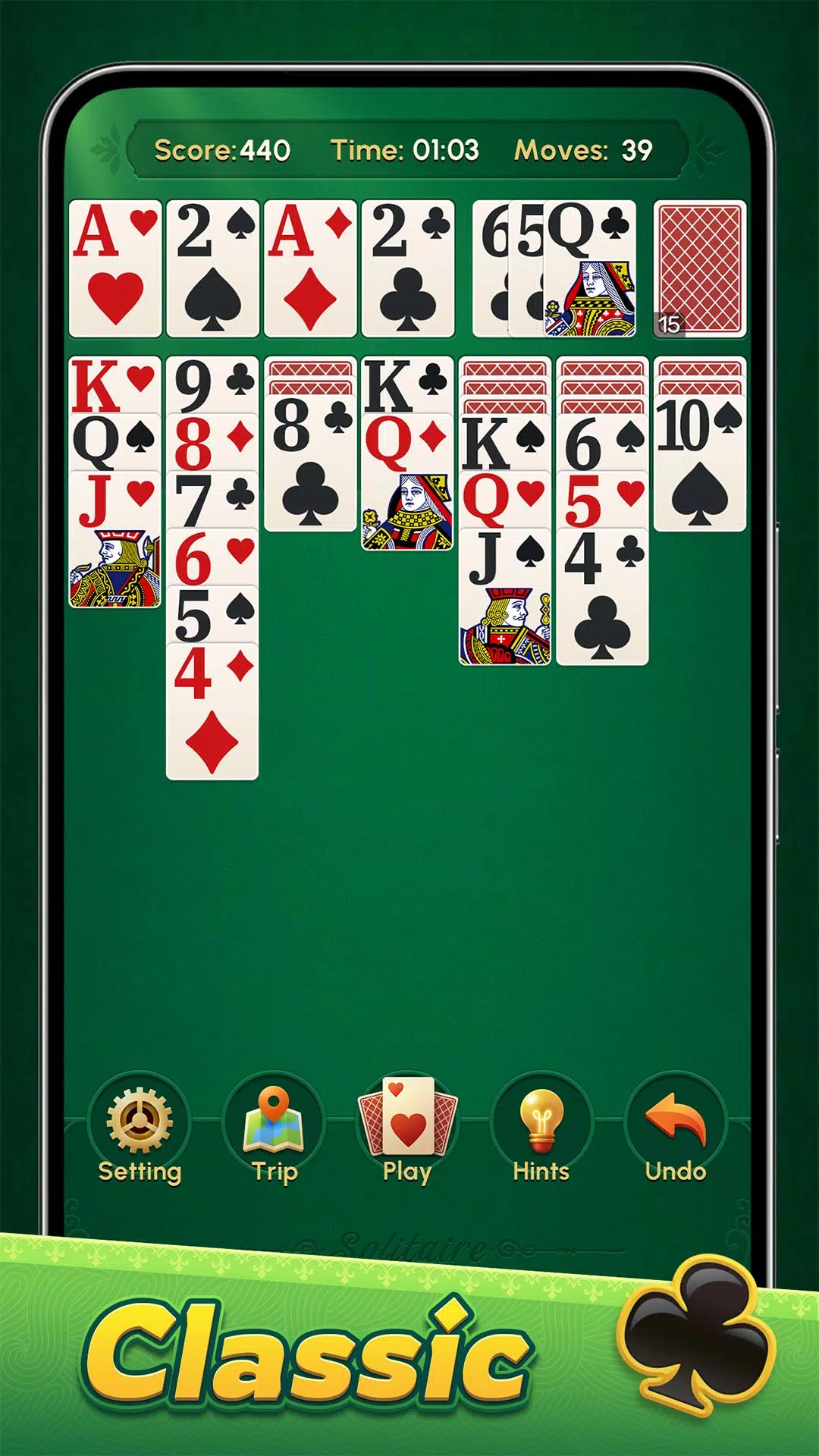 Classic Solitaire: Regal Card экрана 1