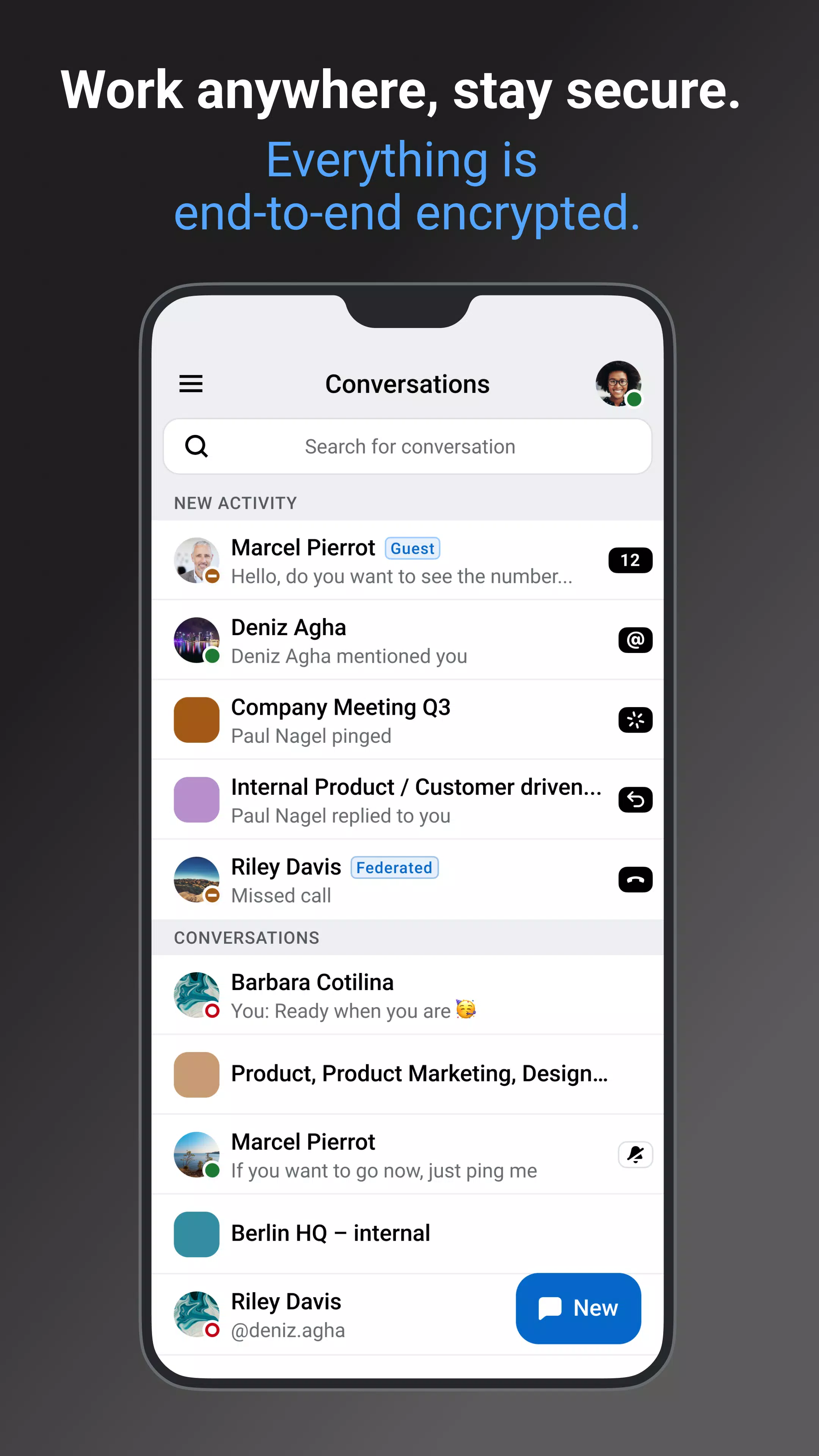 Wire - Secure Messenger Screenshot 1