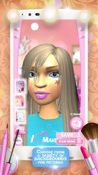 3D Makeup Games For Girls ekran görüntüsü 3