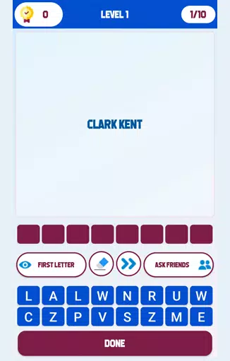 Superhero Identity Word Quiz Screenshot 1