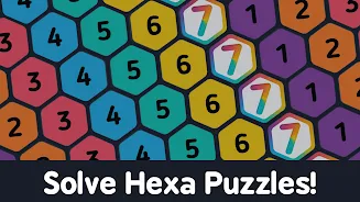 Make7 Hexa Puzzle captura de pantalla 2