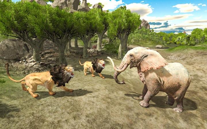 ภาพหน้าจอ Lion family jungle Simulator 2