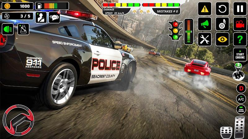 Highway Police Car Chase Games ကိုဖန်သားပြင်3