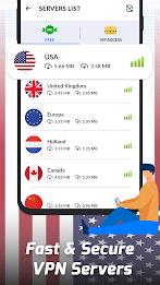 USA VPN: Unlimited Fast VPN স্ক্রিনশট 2