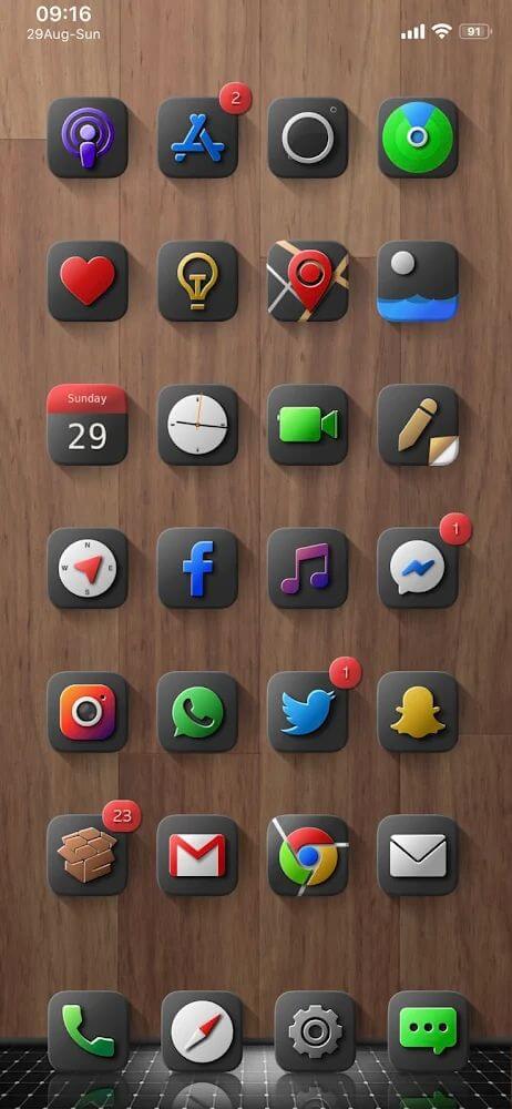 Shiiny Icon Pack Mod captura de pantalla 2