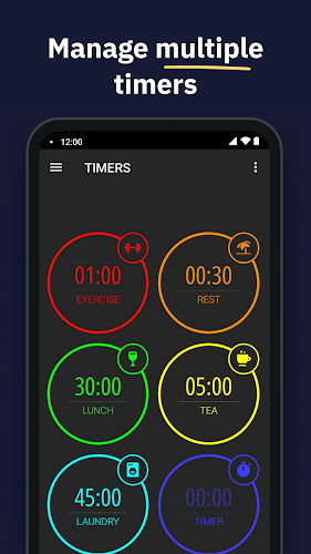 MultiTimer: Multiple timers 스크린 샷 1