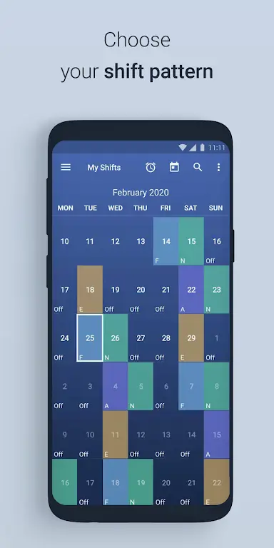 Shift Work Schedule Calendar экрана 1