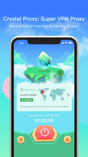 Crystal Proxy: Super VPN Proxy экрана 1