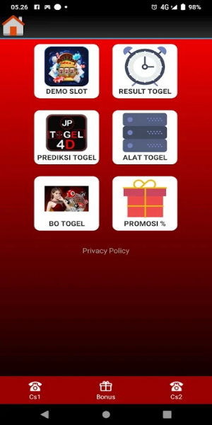 Pro Togel экрана 1