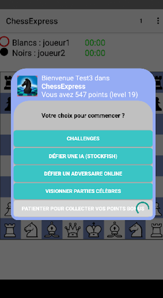 ChessExpress Echecs en ligne captura de pantalla 1