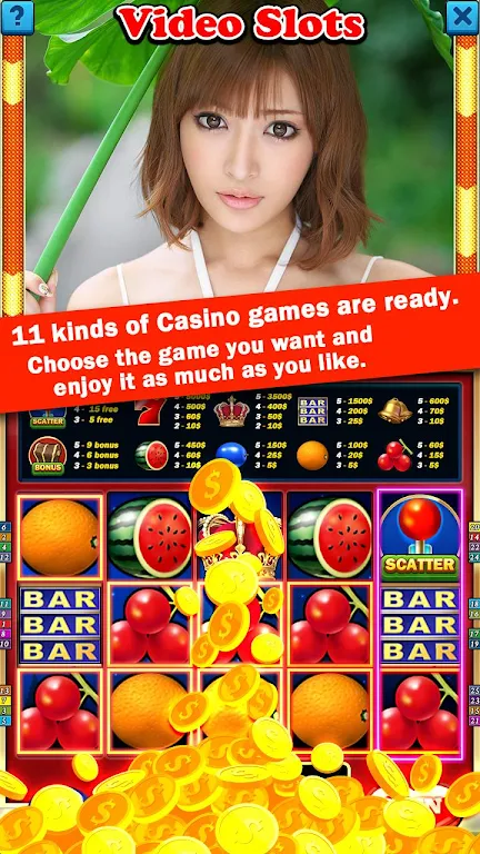 HOT Bikini Girl Casino Slots Captura de pantalla 1