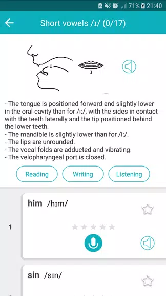 Speak English Pronunciation ảnh chụp màn hình 2