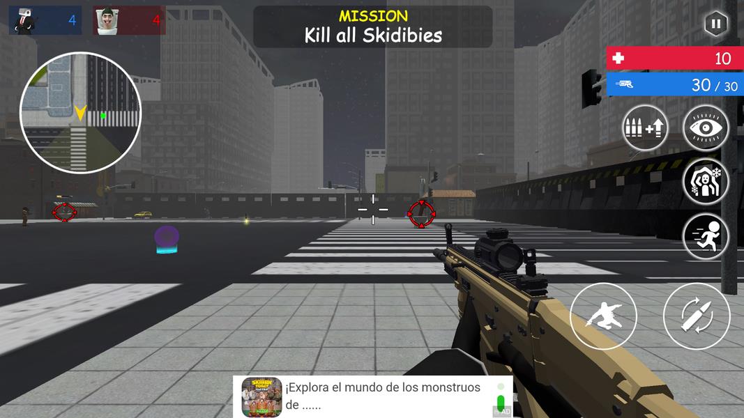 Shoot Skibd Toilet Survival.io Screenshot 3