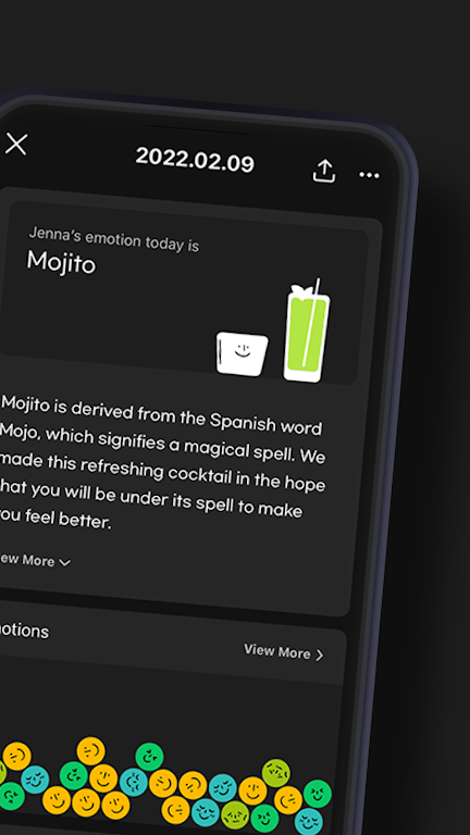 Mojitto - Daily Emoji Diary экрана 2