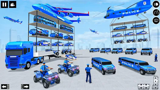 Police Multi Level Formula Car Parking Games ekran görüntüsü 1