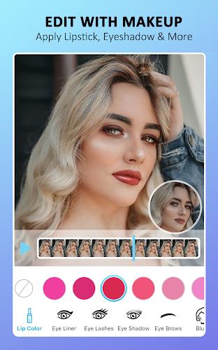 YouCam Video-Makeup & Retouch captura de pantalla 1