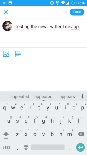 Twitter Lite captura de pantalla 2